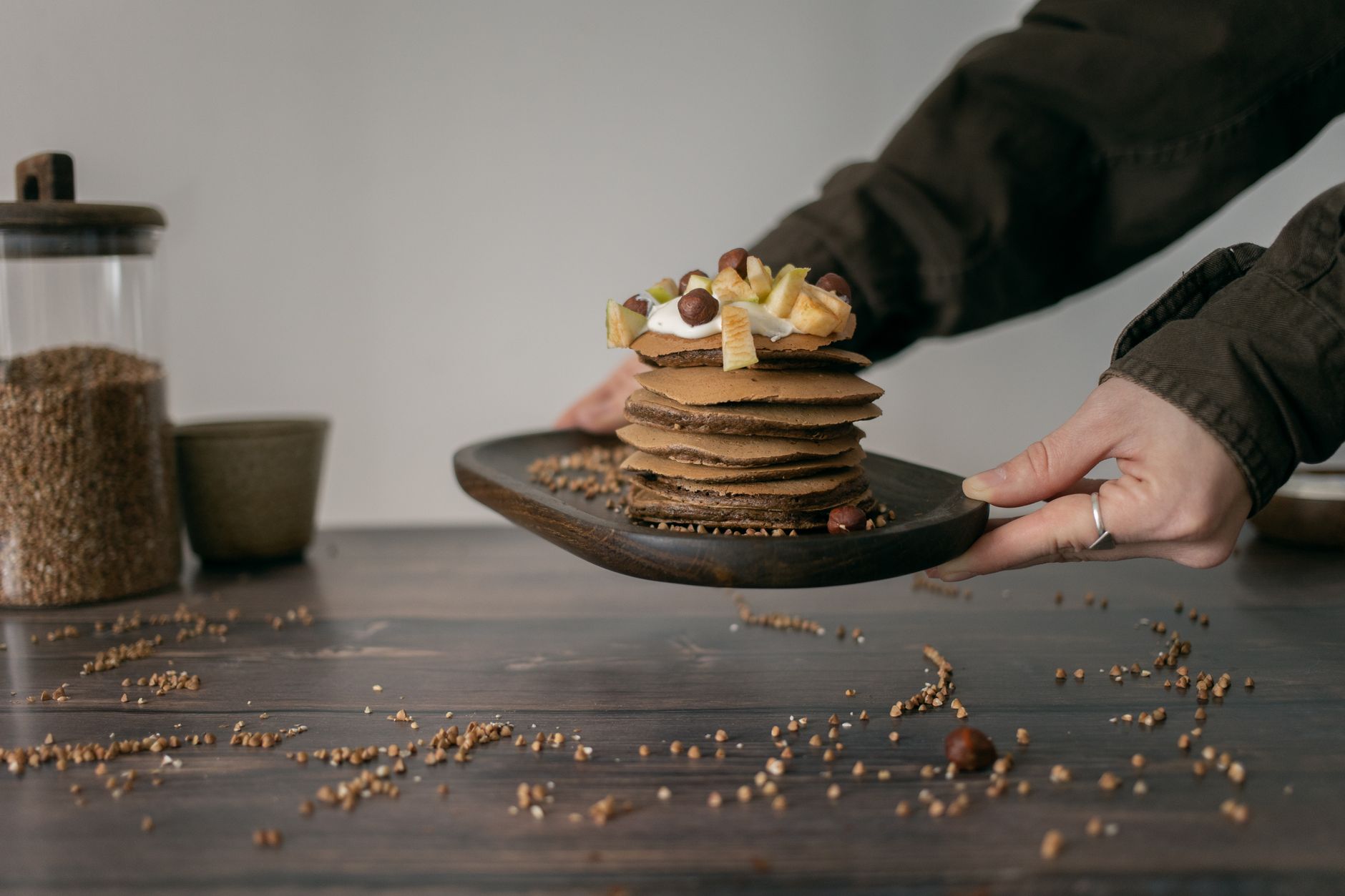 Banaan-havermout pannenkoekjes
