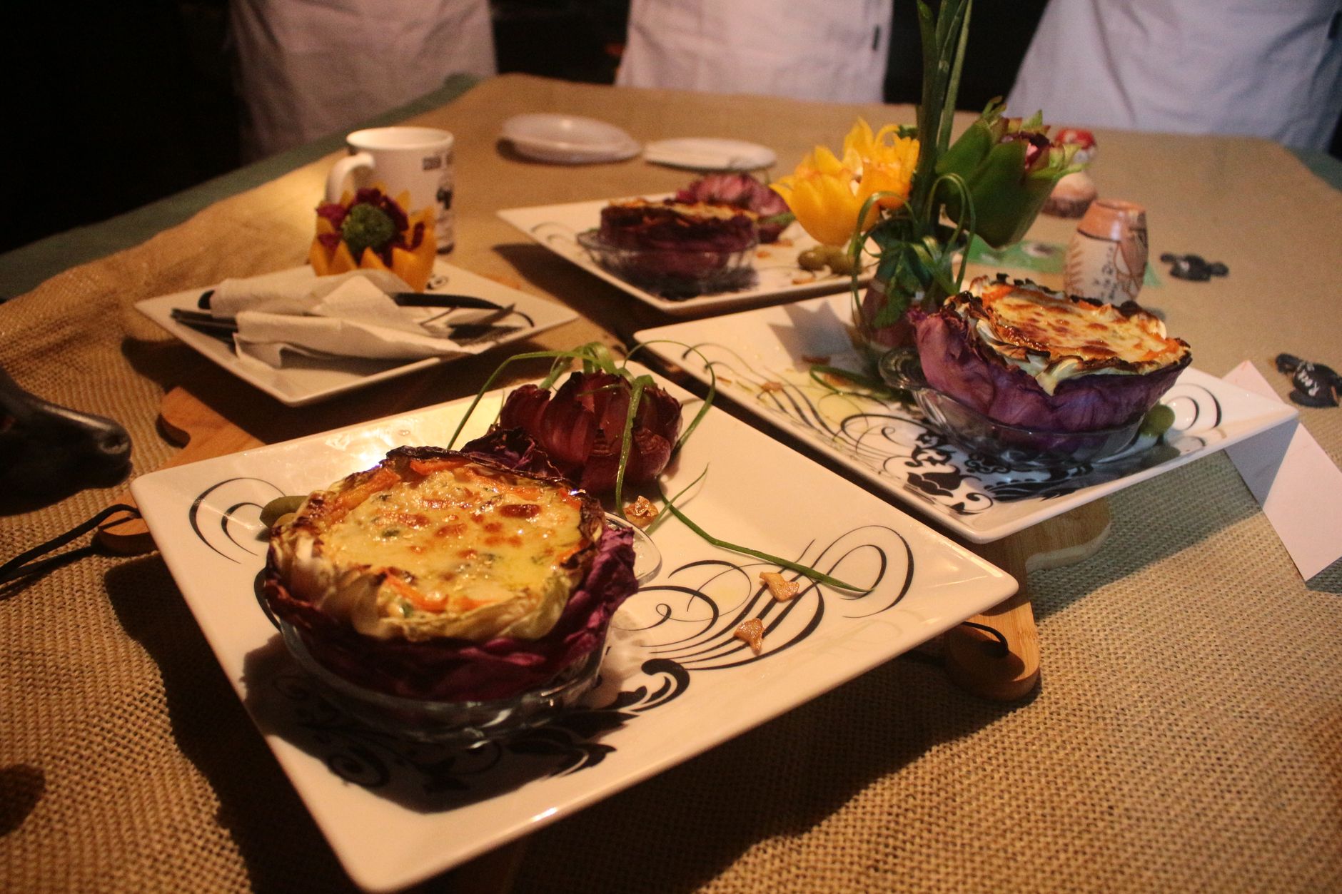 Bloemkoolgratin met kaassaus