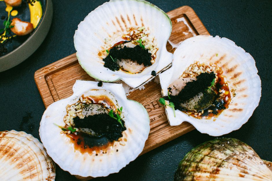 Coquilles Saint-Jacques gegratineerd