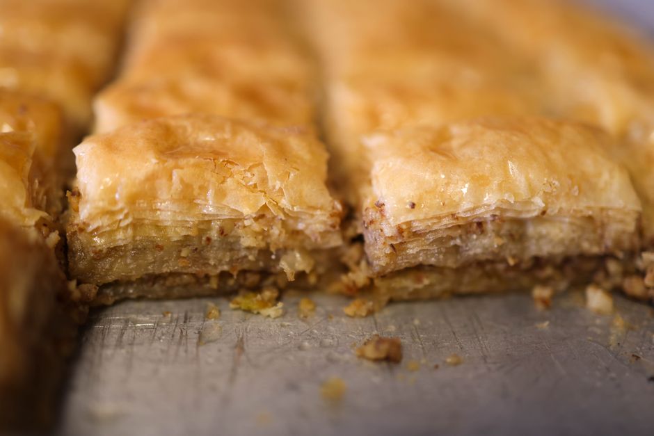Galaktoboureko: griesmeeltaart met filodeeg