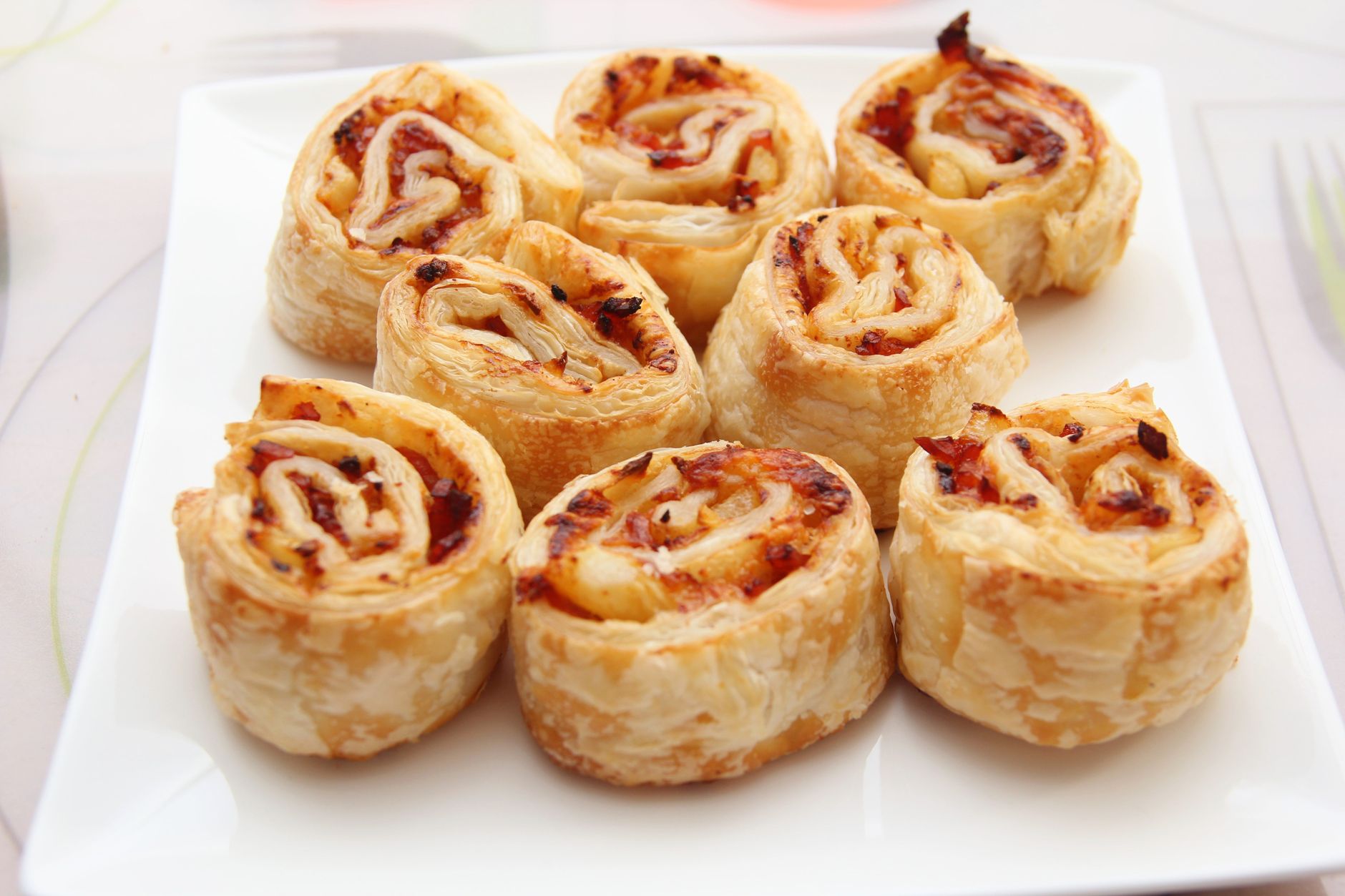 Kaasfeuilletés uit de oven