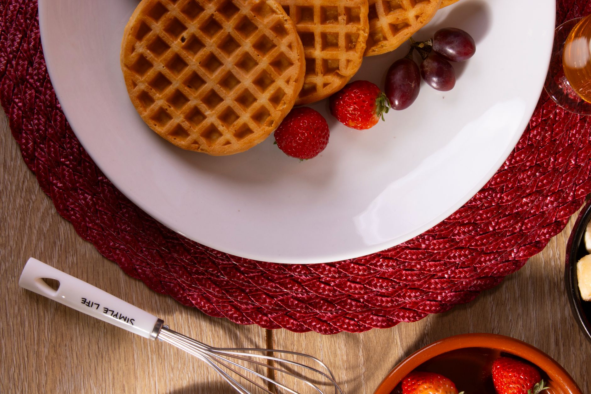 Luikse wafels met parelsuiker