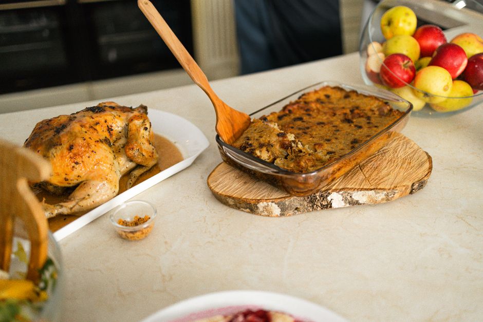 Ovenschotel met zoete aardappel en kip
