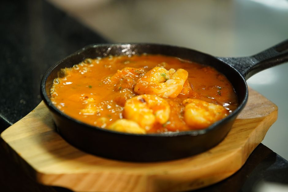 Scampi in lookroomsaus