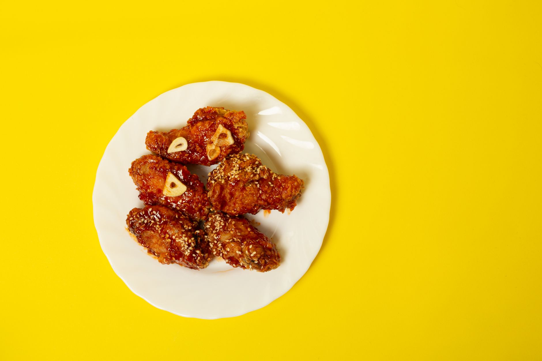 Sticky ginger garlic chicken met rijst