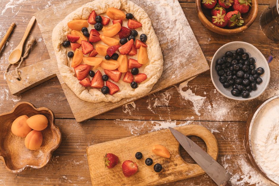 Vlaai met abrikozen